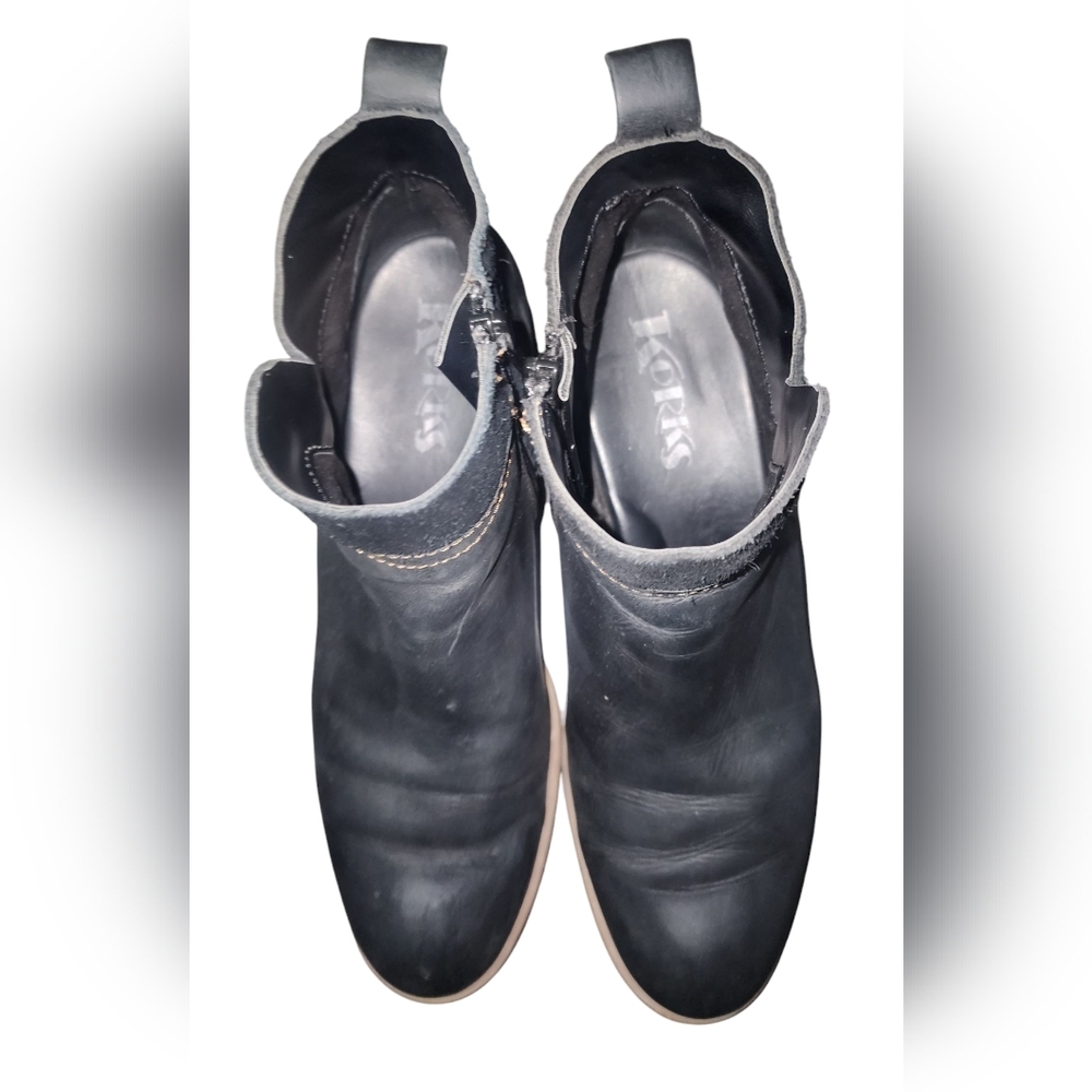 Kork-Ease Leather & Suede Ankle Boots, Women's 6.5​ - Picture 4 of 9